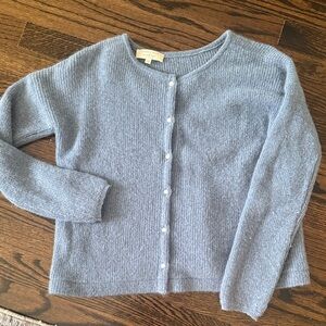 Sezane Gaspard Cardigan in Vintage Blue